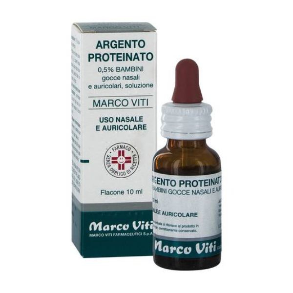 Marco Viti Farmaceutici Argento Proteinato Marco Viti Farmaceutici Argento proteinato*0 5% 10ml