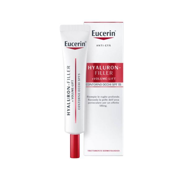 Eucerin Hyaluron Filler   Volume Lift Contorno Occhi con Protezione SPF15 15 ml
