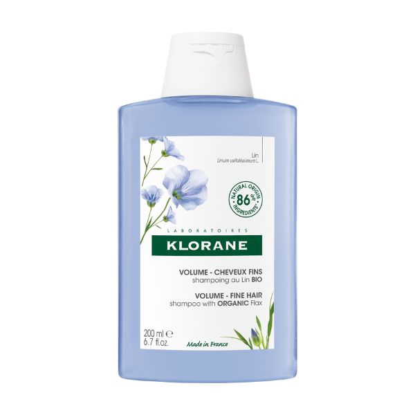 Klorane Shampoo alle Fibre di Lino Detergente e Districante 200 ml