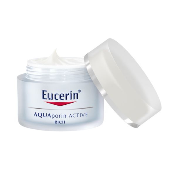 Eucerin Aquaporin Active Rich Crema Viso Idratante per Pelli Secche e Disidratate 50 ml