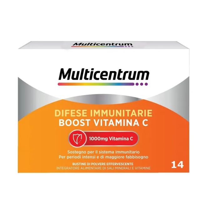 Multicentrum Difese Immunitarie Boost Vitamina C Integratore 14 Bustine