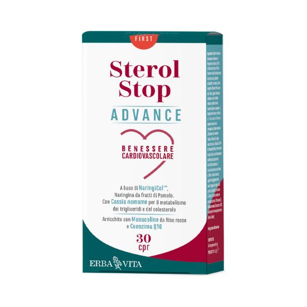 Erba Vita Sterol Stop Advance Integratore per il Colesterolo 30 Compresse