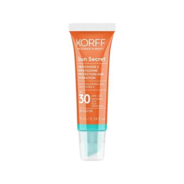 Korff Sun Secret Lip Color Protezione Labbra N.01 Turchese Trasparente 10ML
