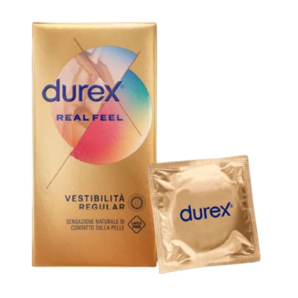Durex Real Feel Profilattici Vestiblit Regular Confezione da 6 Pezzi