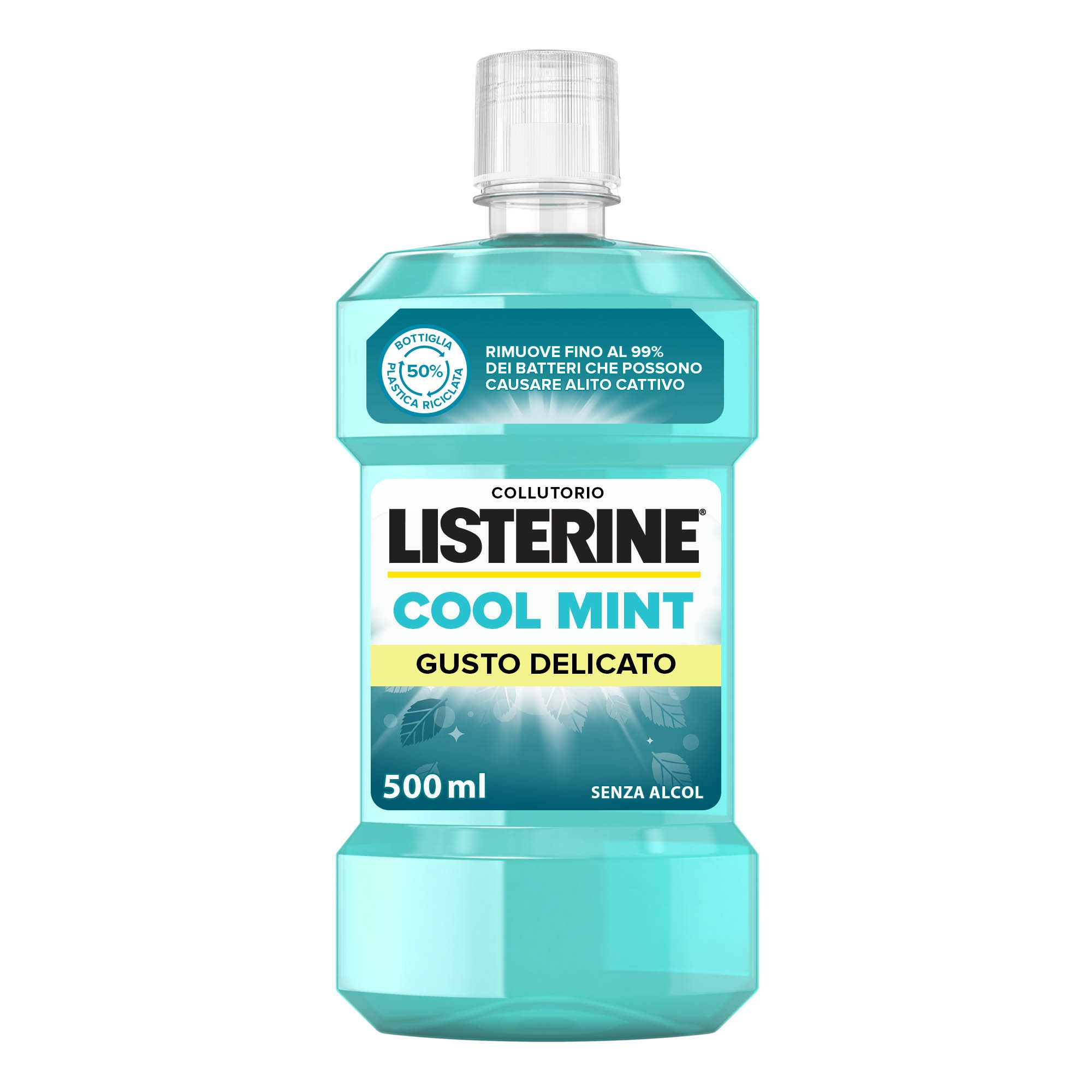Listerine Cool Mint Collutorio Gusto Delicato 500 ml