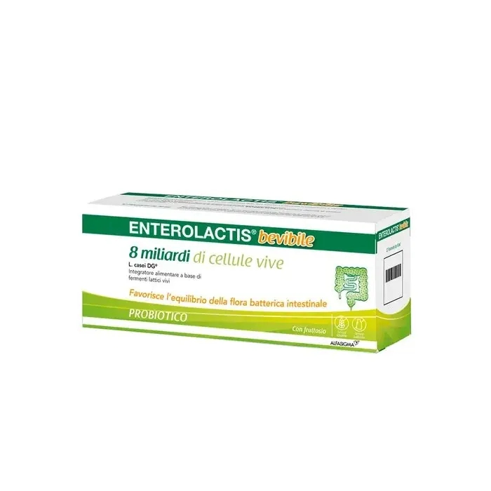 Enterolactis Bevibile Integratore di Fermenti Lattici 6 Flaconcini da 10 ml