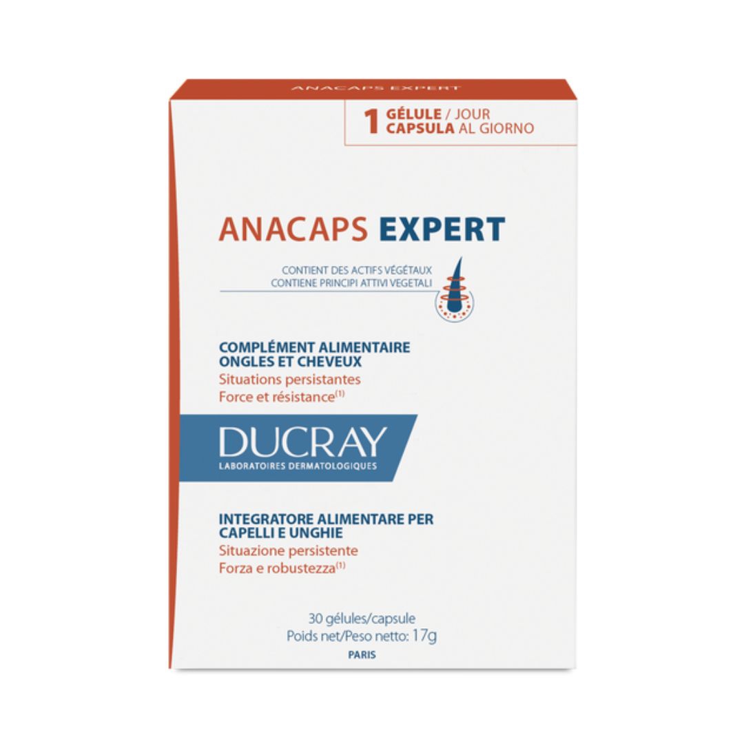 Ducray Anacaps Expert Integratore per la Caduta dei Capelli Cronica 30 Capsule