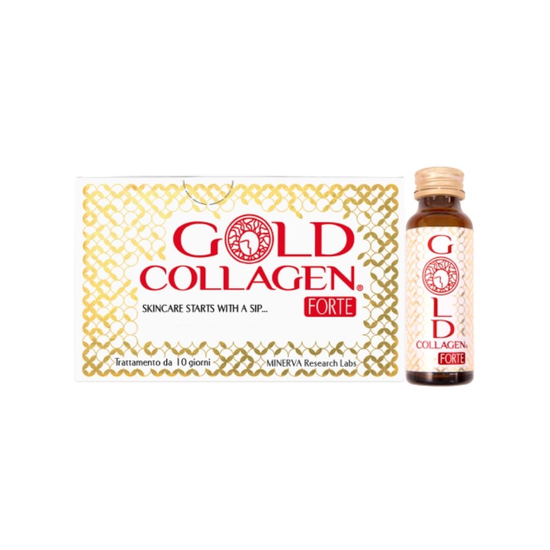 Gold Collagen Forte Integratore Anti Invecchiamento Over 40 10 Flaconcini
