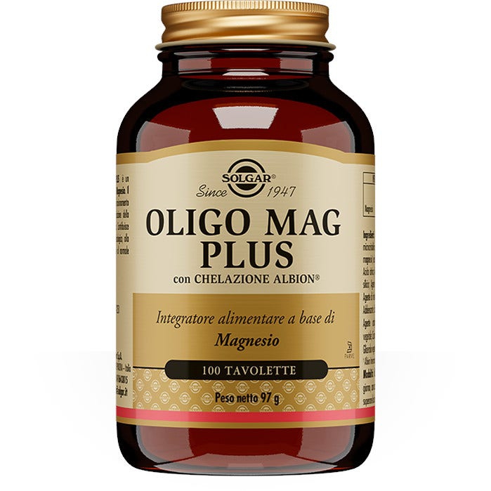 Solgar Oligo Mag Plus Integratore di Magnesio 100 Tavolette