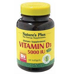 Nature s Plus Vitamina D3 5000 UI Integratore 60 Capsule