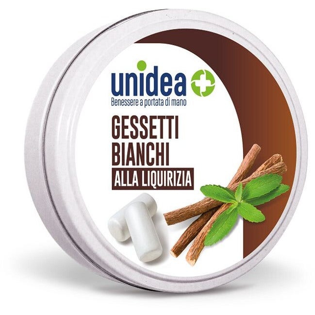 Unidea Caramelle Gessetti Bianchi alla Liquirizia 40g