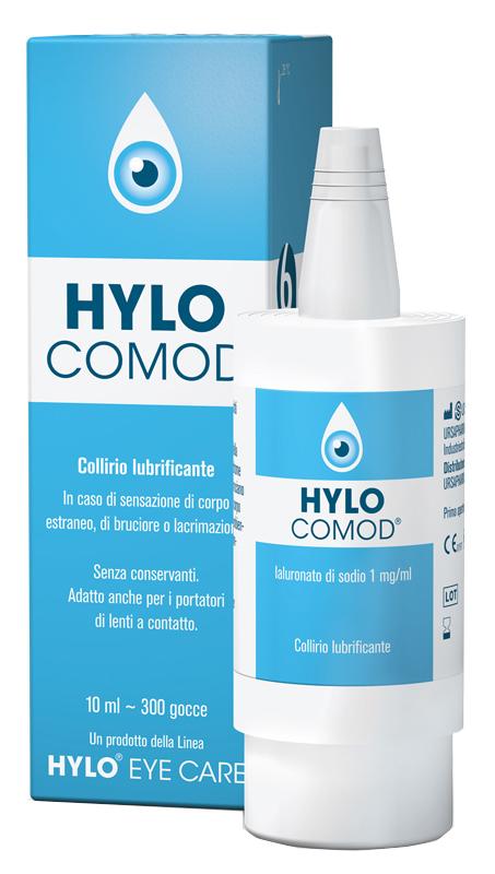 Ursapharm Hylo-comod Gocce Oculari Ialuronato Di Sodio 0,1% Flaconcino 10 Ml