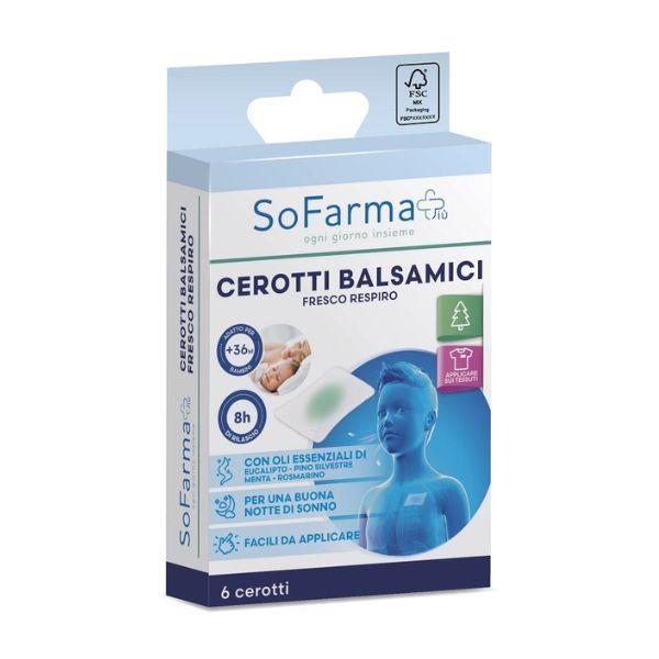 Sofarmapiu' Cerotto Balsamico Fresco Respiro 6 Pezzi