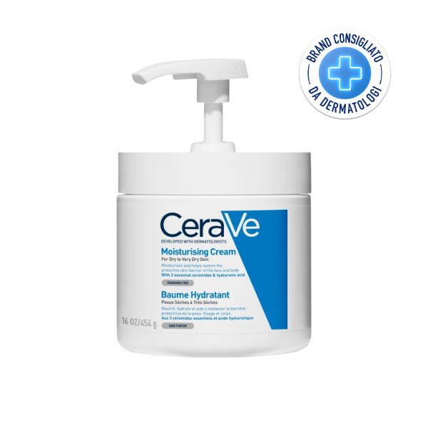 CeraVe Moisturising Cream Crema Idratante Protettiva per Pelli Secche 454 gr