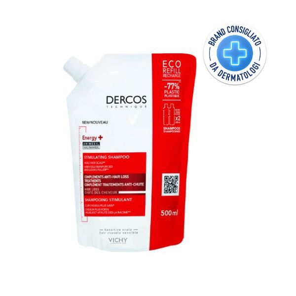 Vichy Dercos Eco Ricarica Energizzante di Shampoo Anticaduta 500 ml