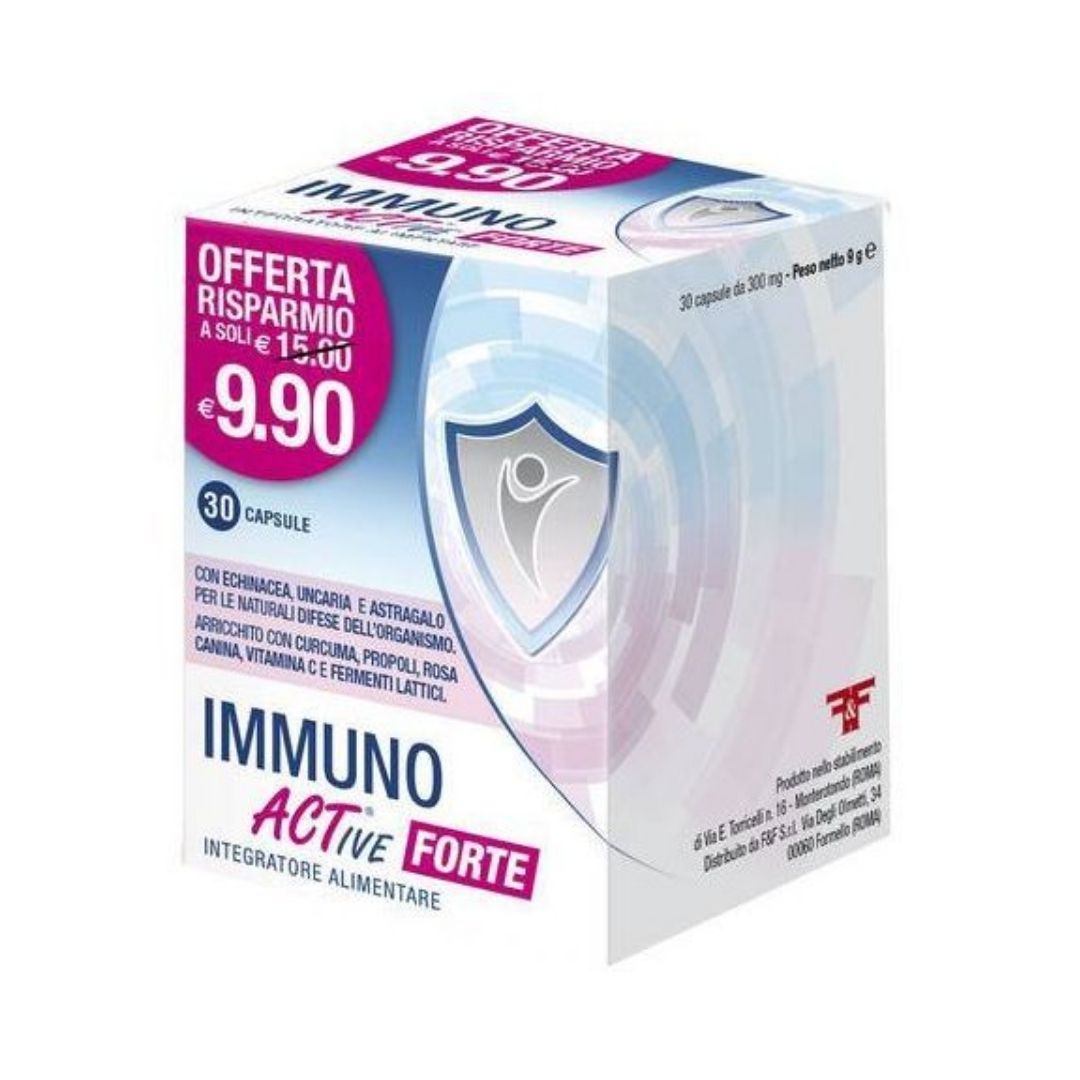 Immuno Active Forte Integratore per il Sistema Immunitario 30 Capsule