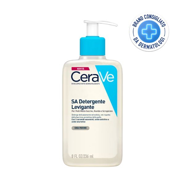 Cerave Sa Detergente Levigante per Pelle Secca e Ruvida 236 ml