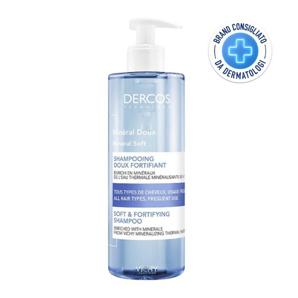 Vichy Dercos Mineral Soft Shampoo Dolce Fortificante 400 ml