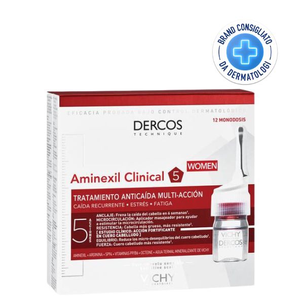 Vichy Dercos Aminexil Donna 12 Trattamento Anti Caduta Fiale 6 ml