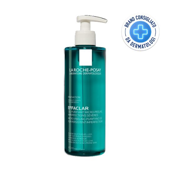 La Roche Posay Effaclar Gel Micro Peeling per Pelle a Tendenza Acneica 400 ml