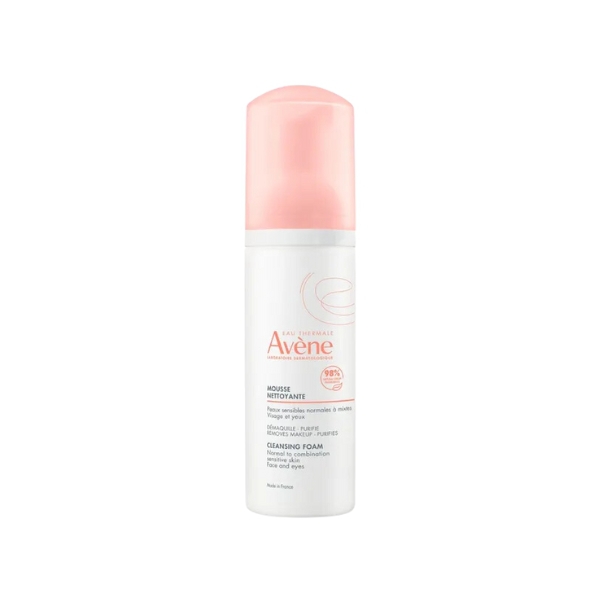 Avene Mousse Detergente Opacizzante Viso e Occhi per Pelli Normali e Miste 150ml