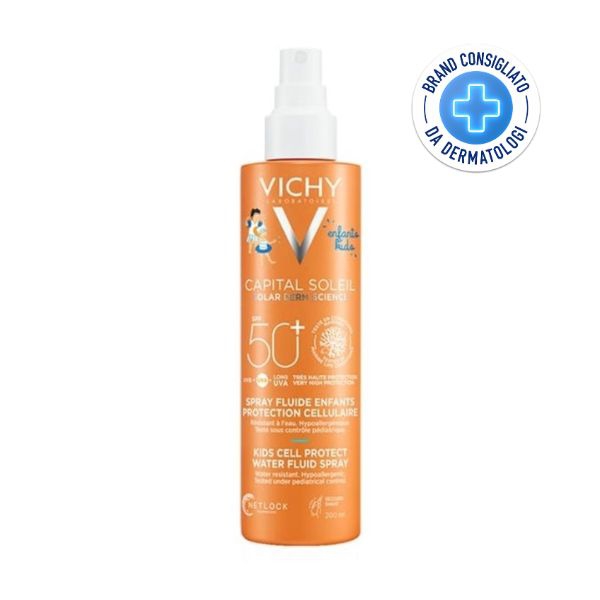 Vichy Capital Soleil Spray Bambino SPF50  Delicato per Pelli Sensibili 200 ml