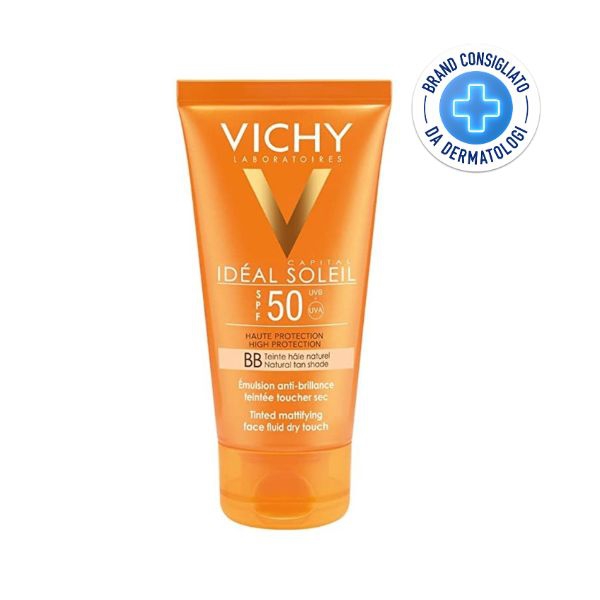 Vichy Ideal Soleil Dry Touch Bb Cream Spf50 Pelle Mista o Grassa 50 ml