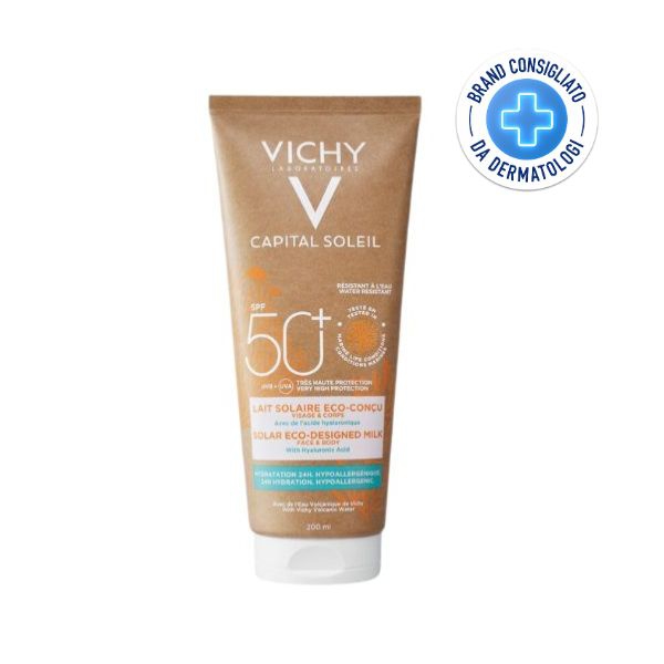 Vichy Capital Soleil Latte Solare Eco-sostenibile Protezione Alta Spf50+ 200 ml