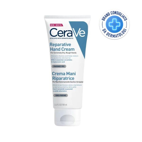 Cerave Crema Mani Riparatrice per Mani Secche e Screpolate 100 ml