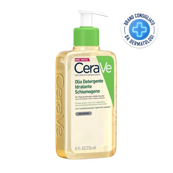 CeraVe Hydrating Oil Cleanser Olio Detergente Pelle da Normale a Secca 236 ml