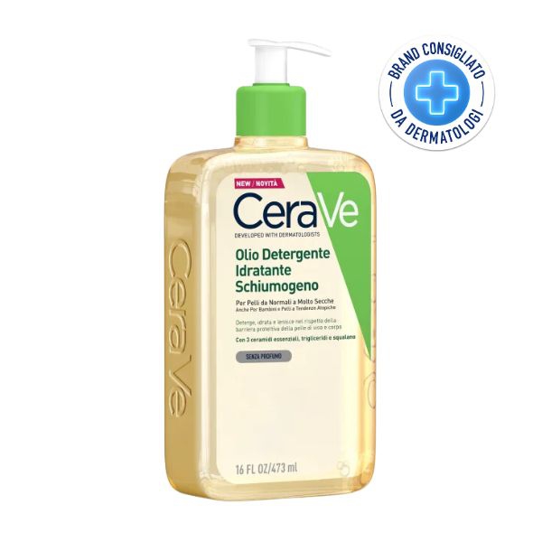 CeraVe Hydrating Oil Cleanser Olio Detergente Pelle da Normale a Secca 473 ml