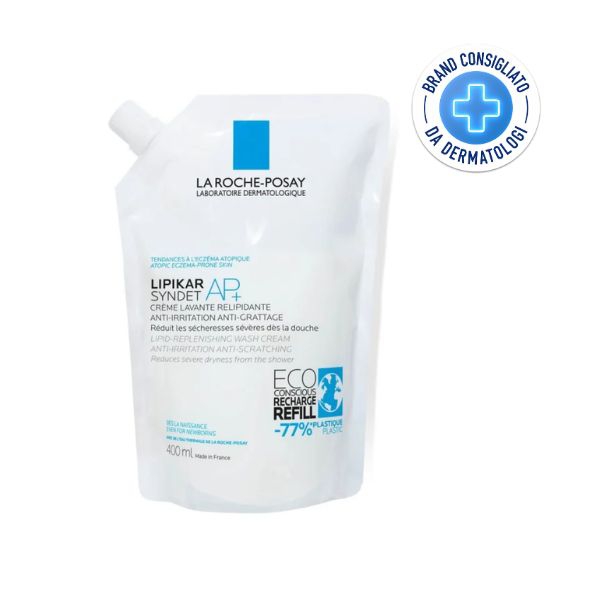 La Roche Posay Lipikar Syndet Ap+ Crema Detergente Pelle Atopica Ricarica 400 ml