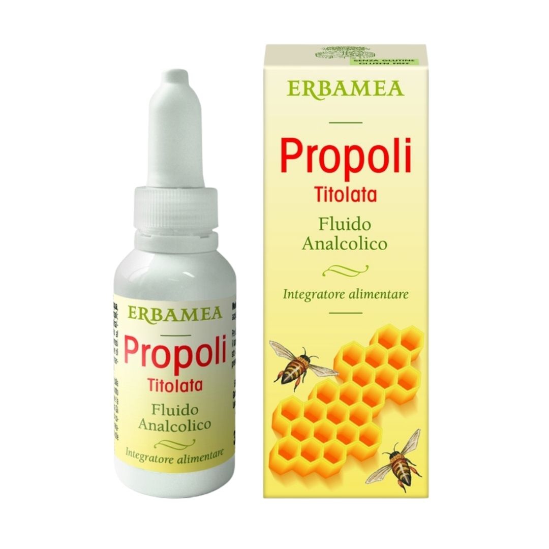 Erbamea Propoli Titolata Fluido Analcolico Integratore Alimentare 30 ml