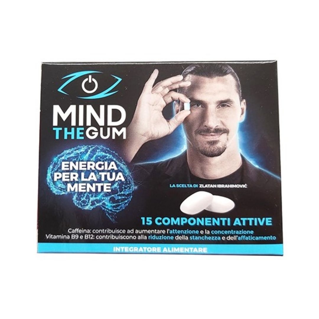 Mind The Gum Integratore per la Mente 18 Gomme