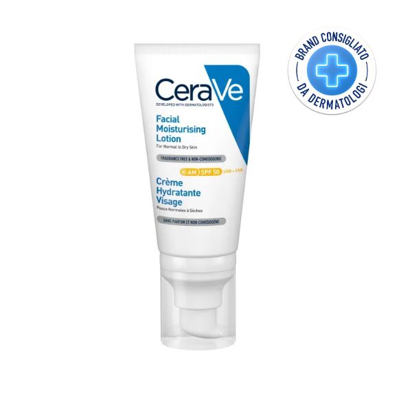 Cerave Crema Viso Idratante Spf50 Per Pelli Normale e Secche 52 ml