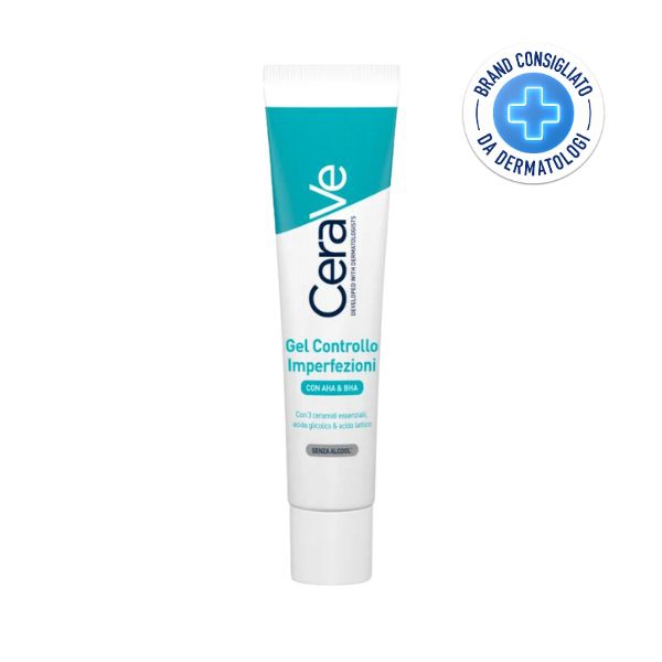 Cerave Acne Aha Bha Gel Viso per il Controllo delle Imperfezioni 40 ml