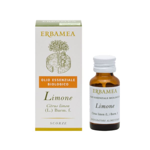 Erbamea Limone Olio Essenziale Biologico per la Funzione Digestiva 10 ml