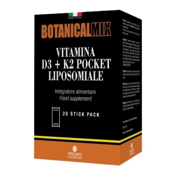 Botanical Mix Vitamina D3 K2 Pocket Liposomiale 20 Stick Pack