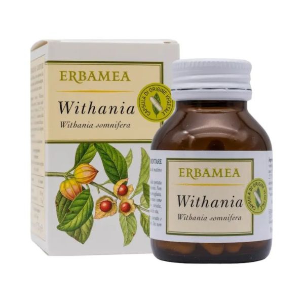 Erbamea Withania Integratore per Stanchezza Fisica e Mentale 50 Capsule Vegetali