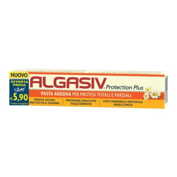 Algasiv Protection Plus Pasta Adesiva per Protesi Dentale Totale e Parziale 40 g