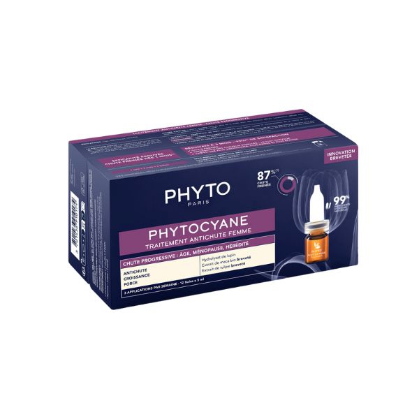 Phyto Phytocyane Trattamento Donna Anti Caduta Capelli Progressiva 12 Fiale da 5 ml