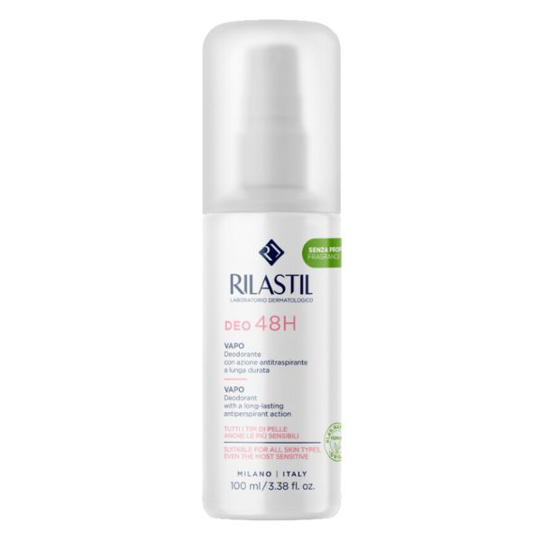 Rilastil Deo Vapo 48h Deodorante con Azione Antitraspirante a Lunga Durata 100 ml