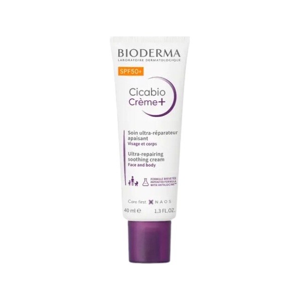 Bioderma Cicabio Crme Crema SPF50+ Riparativa Lenitiva Pelle Irritata Danneggiata 40 ml