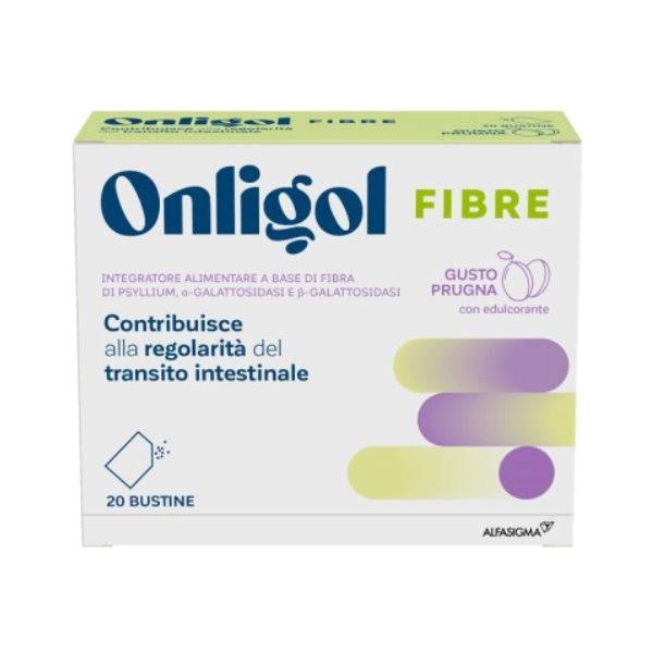 Onligol Fibre Prugna Integratore per la Regolarit del Transito Intestinale 20 Bustine