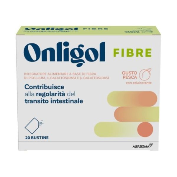 Onligol Fibre Pesca Integratore per la Regolarit del Transito Intestinale 20 Bustine