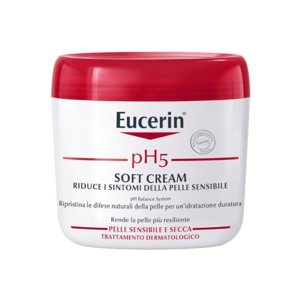 Eucerin Ph5 Soft Cream Crema Corpo  per Pelle Sensibile e Secca 450 ml