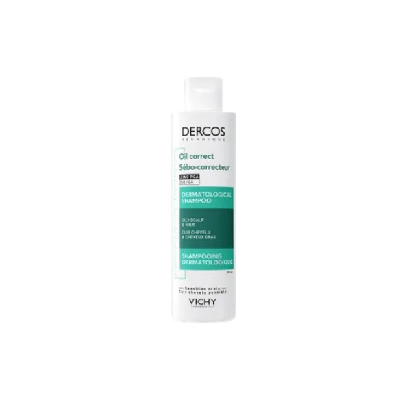 Vichy Dercos Shampoo Dermatologico Oil Control Per Capelli Grassi 200 ml