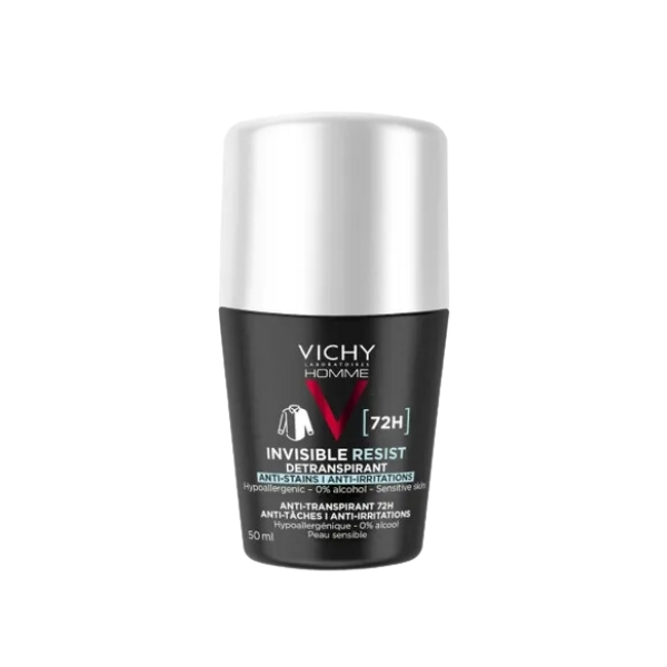 Vichy Homme Invisible Resist Deodorante Antitraspirante Efficacia 72h 50ml