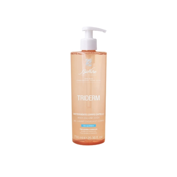 Bionike Triderm Detergente Gel Corpo e Capelli per Pelle Sensibile e Intollerante 750 ml