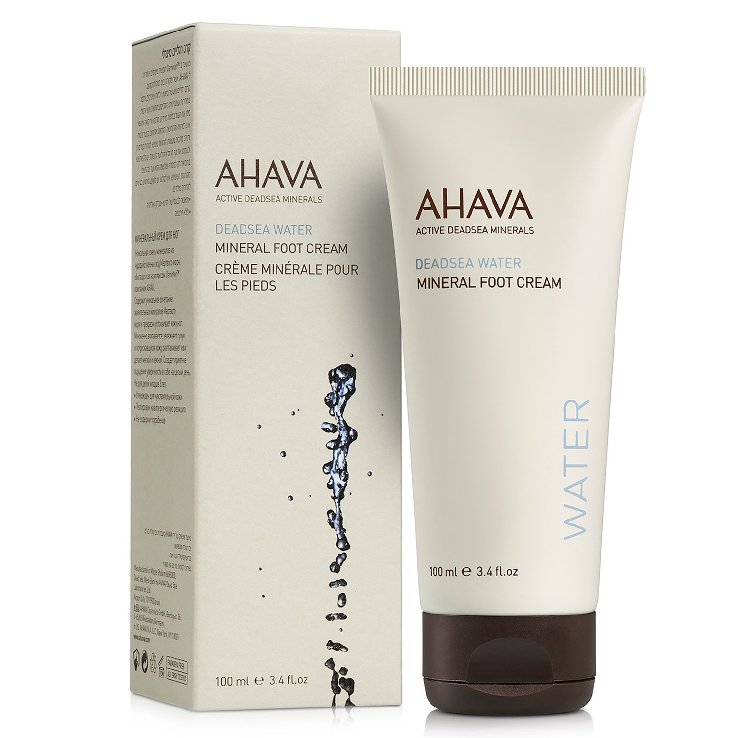 Ahava Mineral Foot Cream Crema Piedi Vellutata per Talloni 100 ml